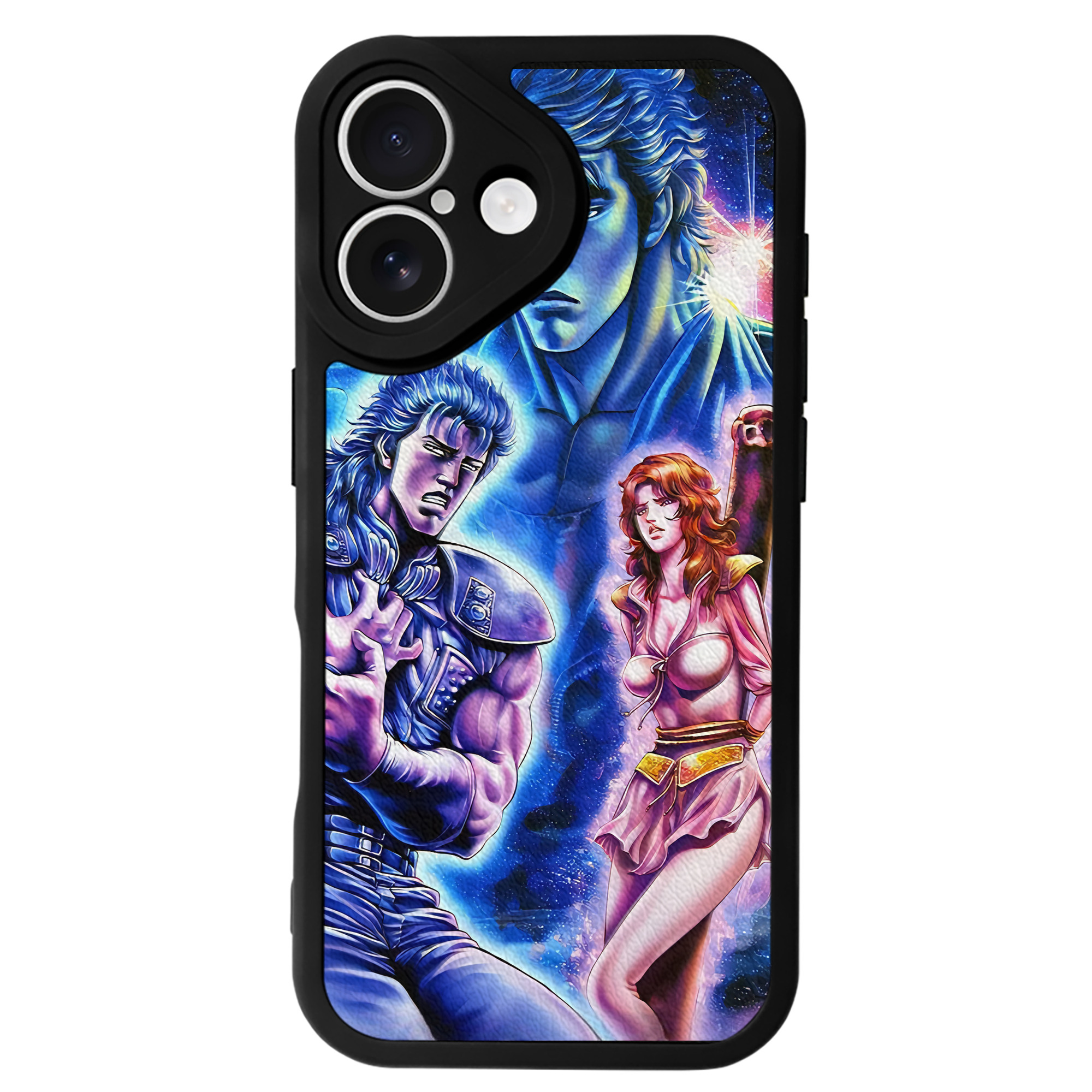 （画像用） 北斗の拳 Fist of the North Star 【iPhone 16シリーズ対応】シリコンスマホケース（レザー調） 材質：シリコン